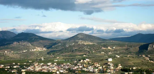 Άποψη του Αγίου Αδριανού (Κατσίγκρι) από τον Προφήτη Ηλία