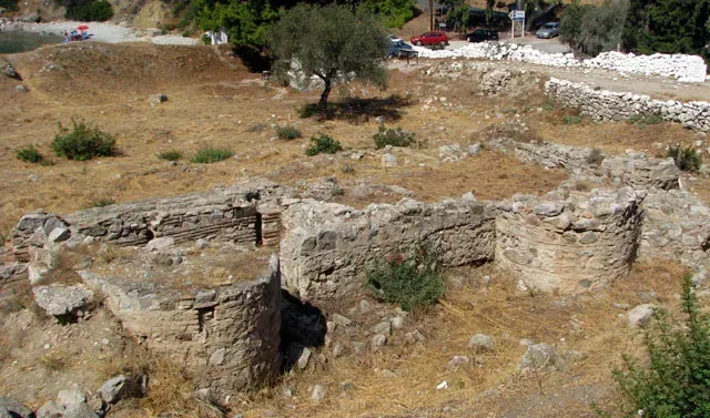 Άποψη Λουτρού Ρωμαϊκών χρόνων στην Αρχαία Ασίνη